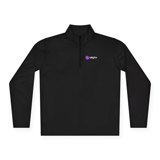 VSYN+ Black Quarter-Zip Pullover