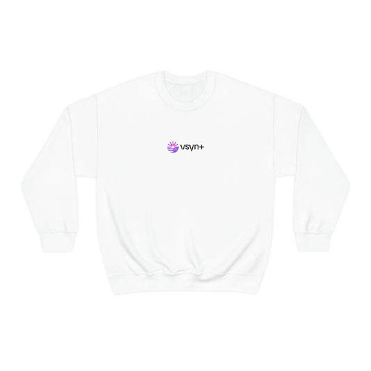 VSYN+ White Crewneck Sweatshirt