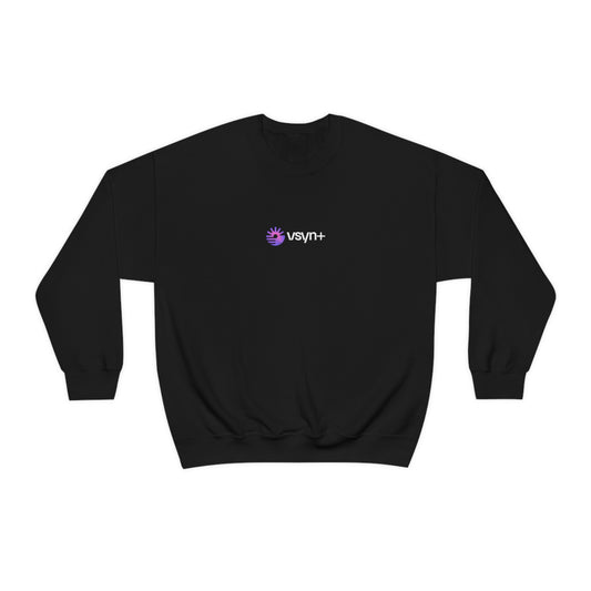 VSYN+ Black Crewneck Sweatshirt